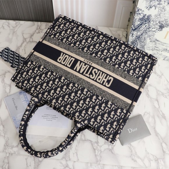 CHRISTIAN DIOR Trotter Oblique book tote Tote Bag - Picture 4 of 9